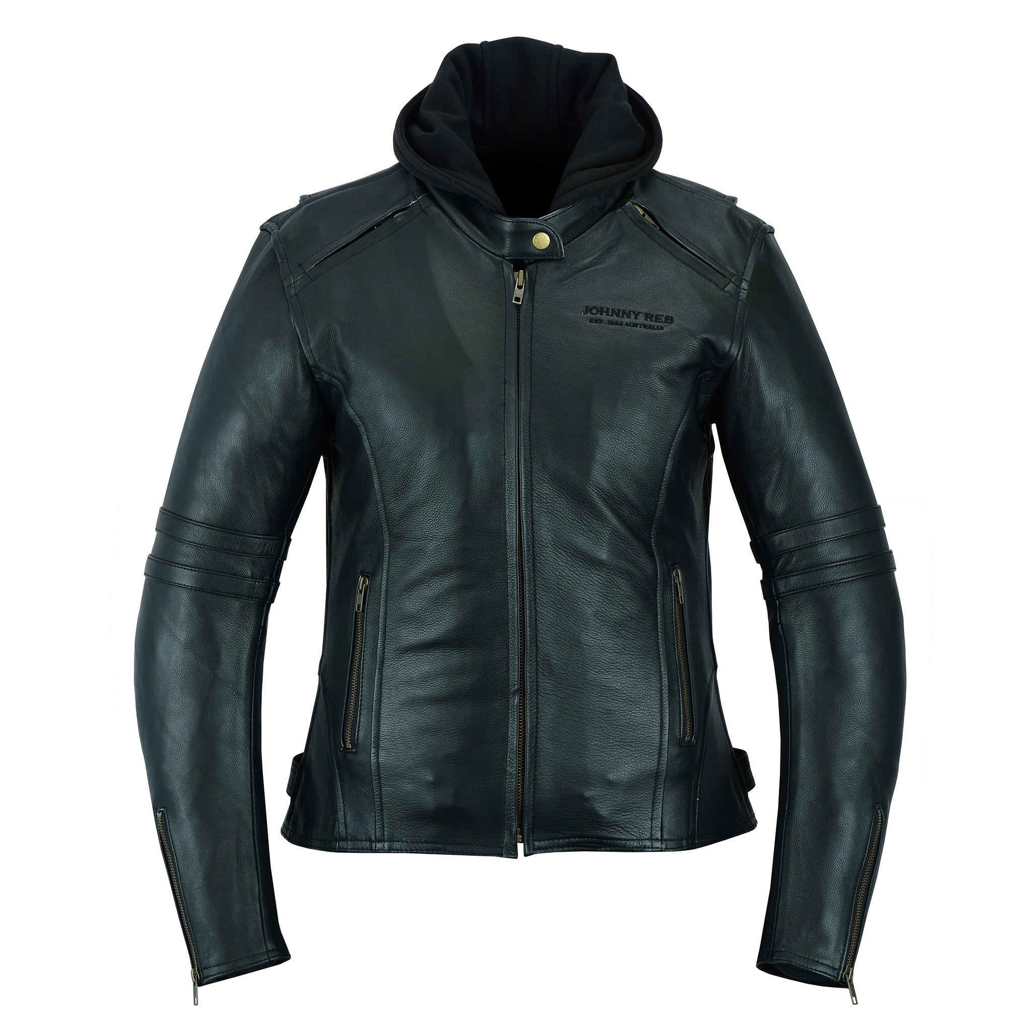 Women's Hawkesbury Leather Jacket | Removable Hood