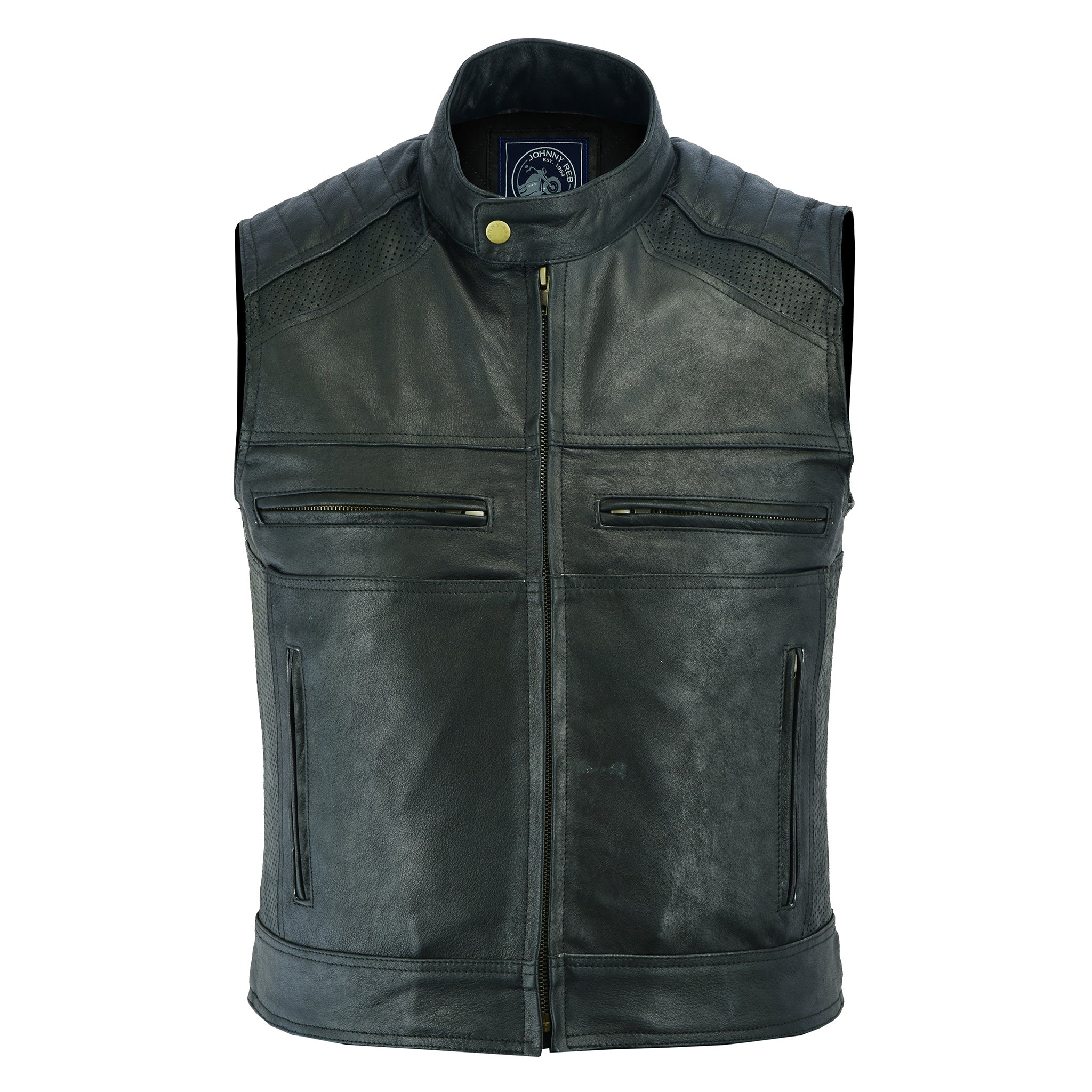 Men's Botany Vintage Leather Vest