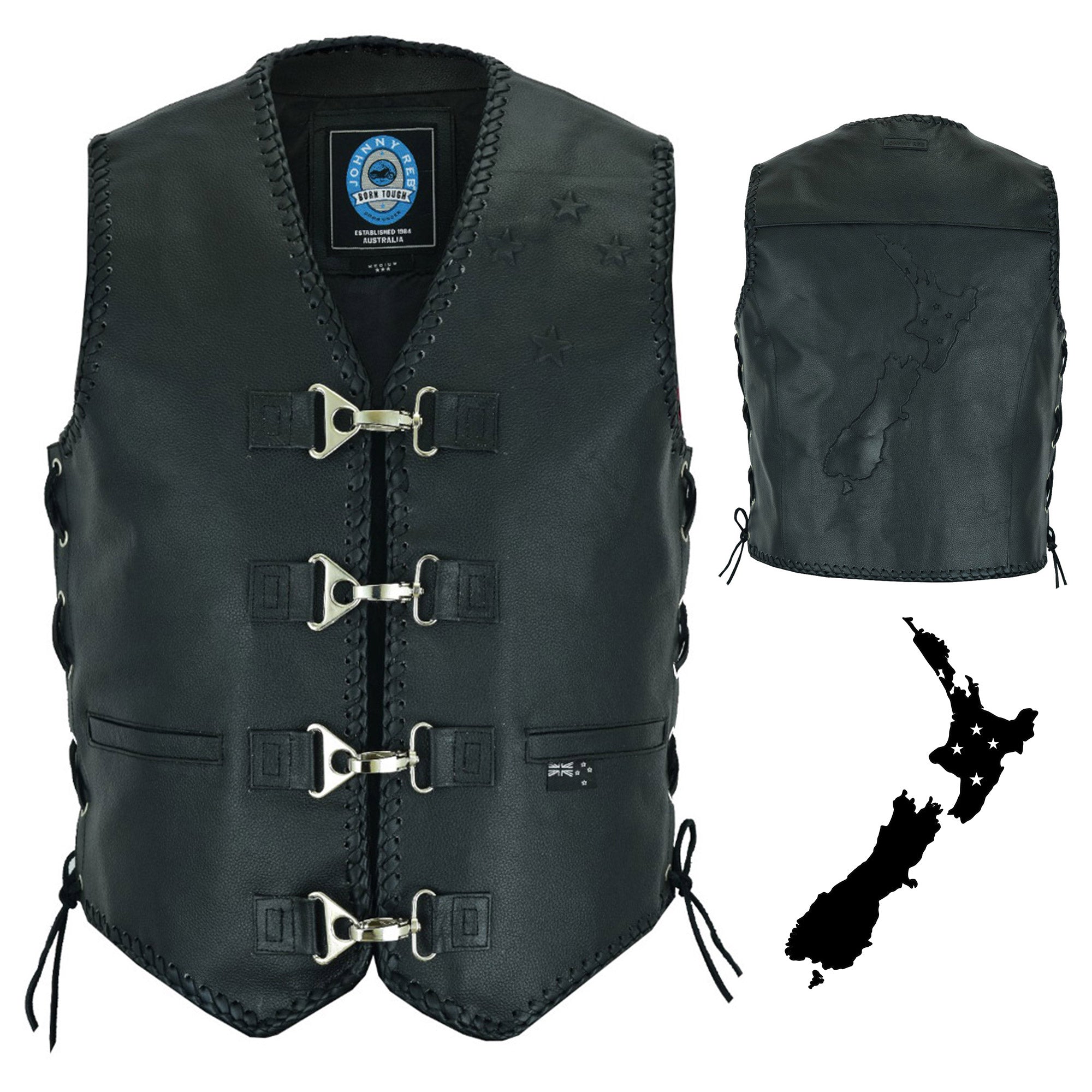 Men's New Zealand Leather Vest